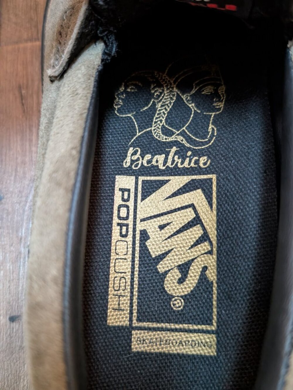 Vans Olive Green Suede Penny Loafers - Picture 7 of 7